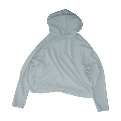 White Color Block Hoodie