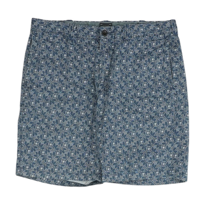 Navy Print Chino Shorts