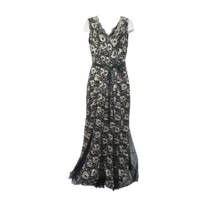 Black Plus Size Floral Maxi Dress