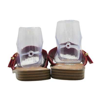 Red Flat Sandals