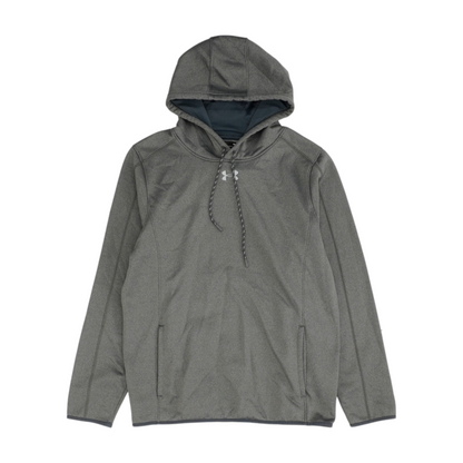 Gray Solid Hoodie Pullover