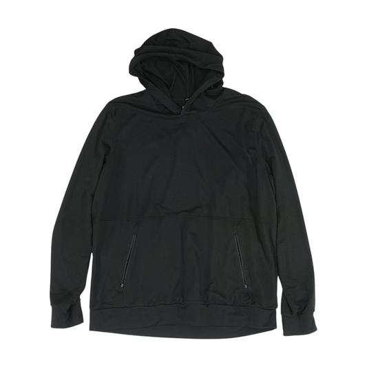 Black Solid Hoodie Pullover