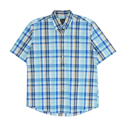 Multi Plaid Short Sleeve Button Down
