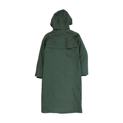 Green Solid Rain Coat