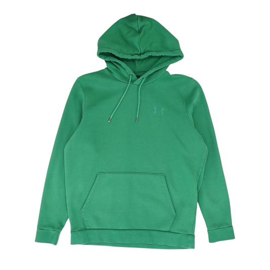Green Solid Hoodie Pullover
