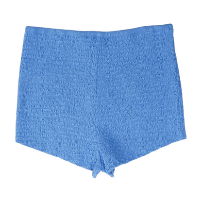 Blue Solid Chino Shorts