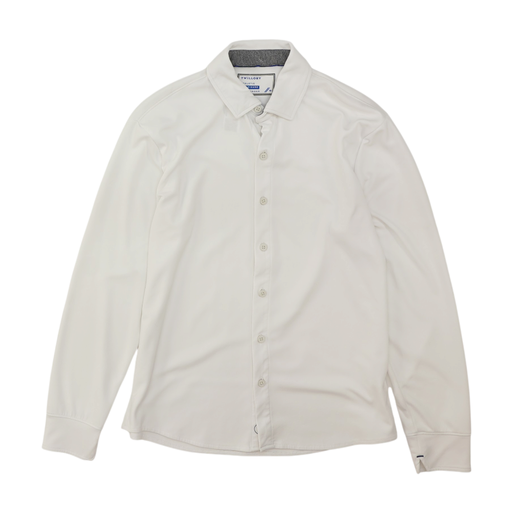 Twillory White Solid Long Sleeve Button Down – Image 1