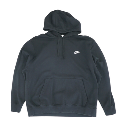 Black Solid Hoodie Pullover