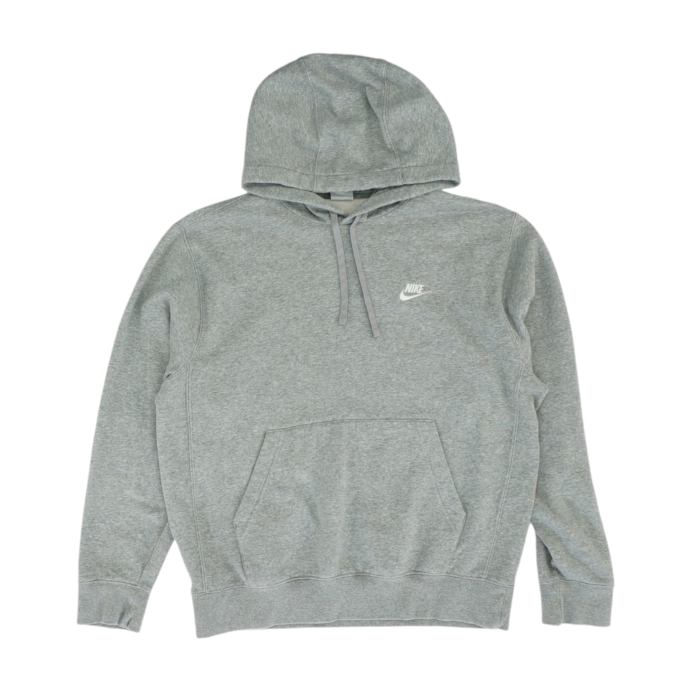 Gray Solid Hoodie Pullover