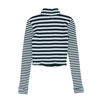 White Striped Blouse
