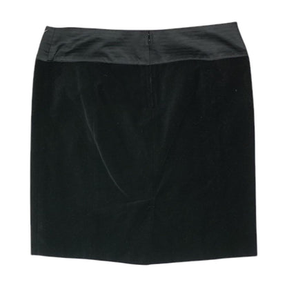 Black Solid Mini Skirt