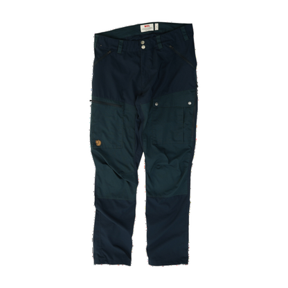 Navy Color Block Regular Pants