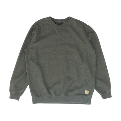 Gray Solid Sweatshirt Pullover