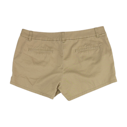 Tan Solid Chino Shorts