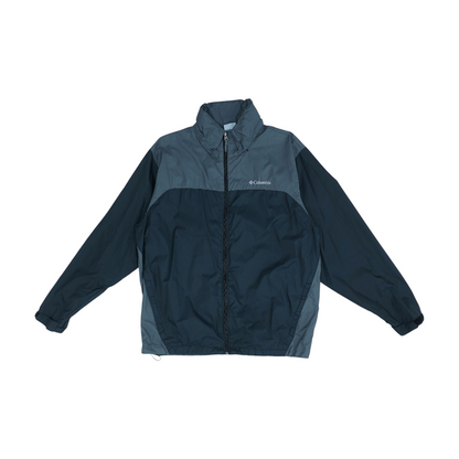 Gray Color Block Rain Jacket