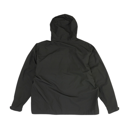 Black Solid Rain Jacket
