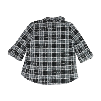 Black Plaid Button Down