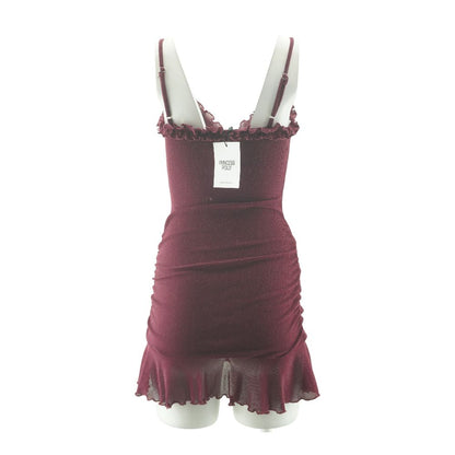 Maroon Mini Dress