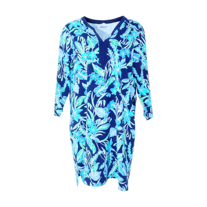 Navy Floral Mini Dress