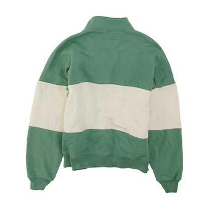 Abercrombie & Fitch Green Color Block 1/4 Zip Pullover – Image 2