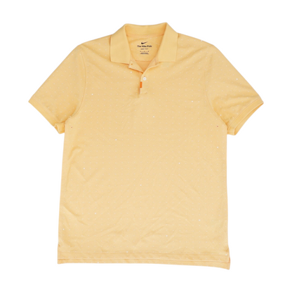 Orange Polka Dot Short Sleeve Polo
