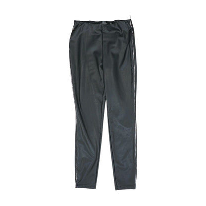 Black Solid Pants