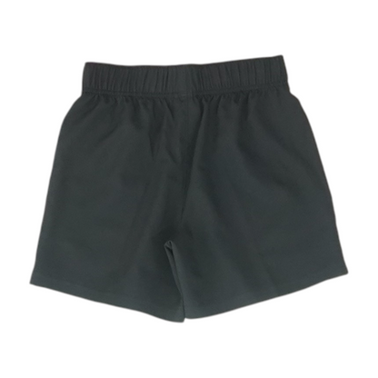 Black Solid Active Shorts