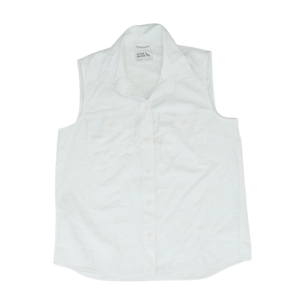White Petite Button Down