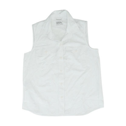 White Petite Button Down