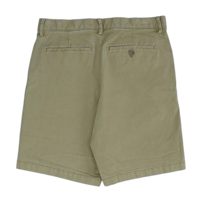Brown Solid Chino Shorts