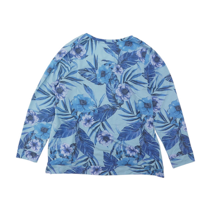 Blue Floral Blouse