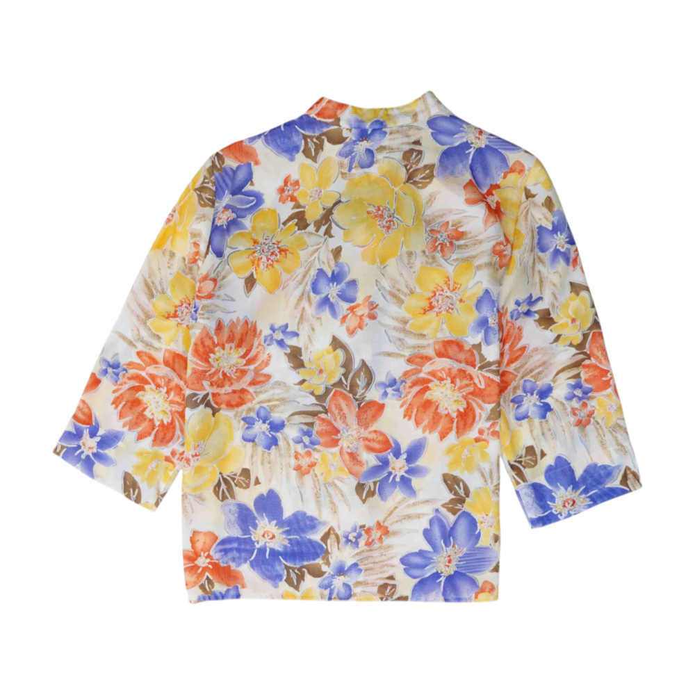 Multi Petite Floral Button Down
