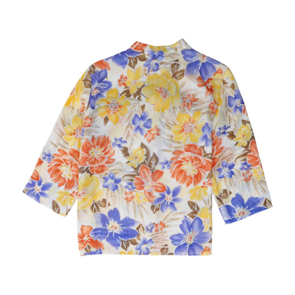 Multi Petite Floral Button Down