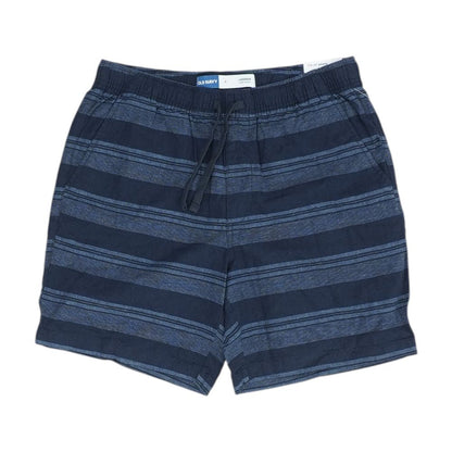 Navy Striped Chino Shorts