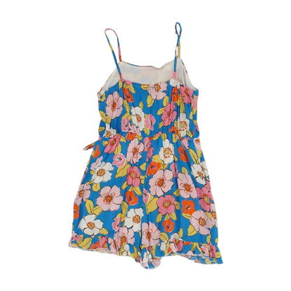 Blue Floral Romper