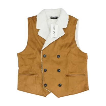 Brown Solid Vest