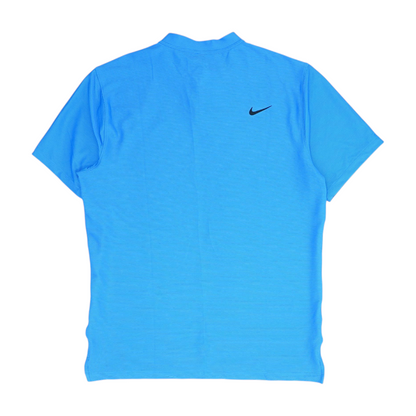 Blue Solid Henley T-Shirt