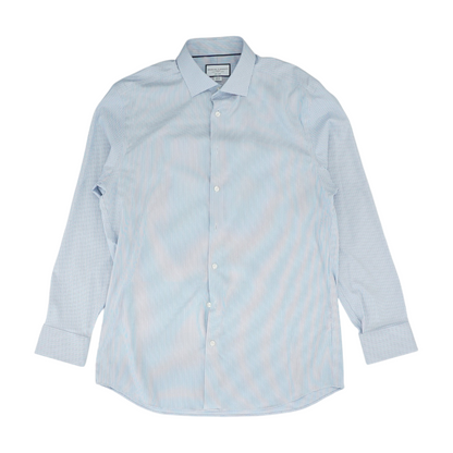 White Check Long Sleeve Button Down
