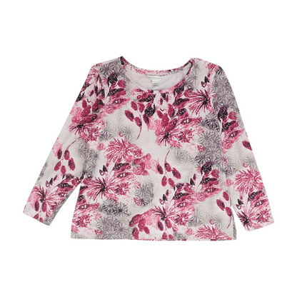 Pink Petite Floral Blouse