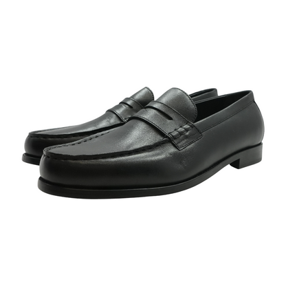 Black Slip-On Casual Shoes