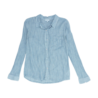 Gray Striped Button Down