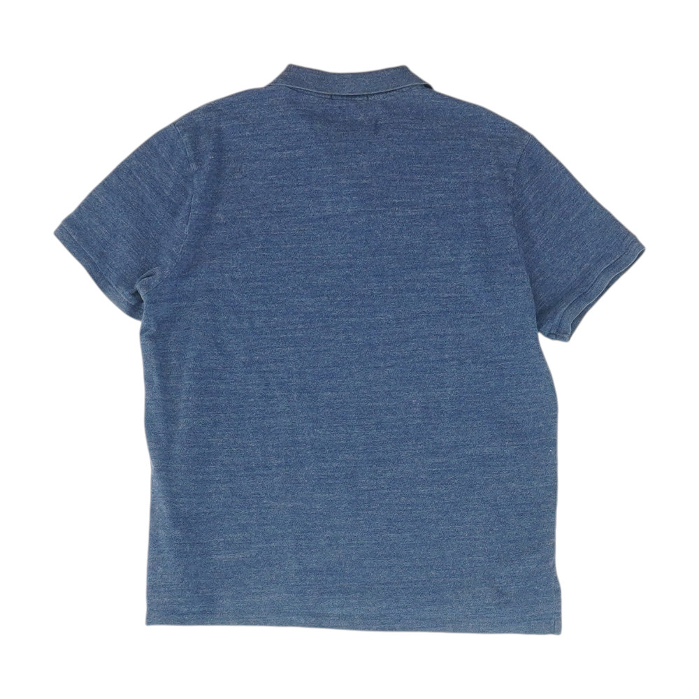 Navy Solid Short Sleeve Polo