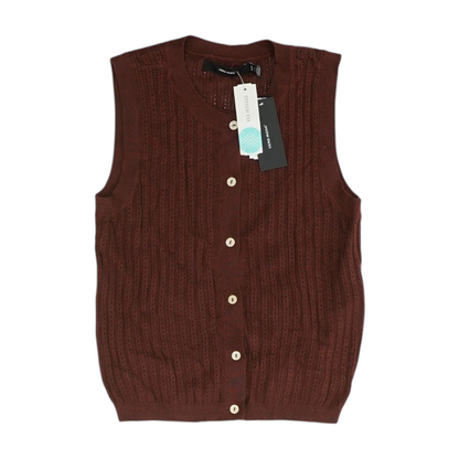 Burgundy Vest Sweater