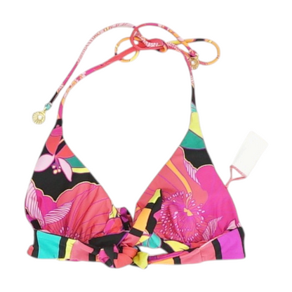 Pink Abstract Swim Top