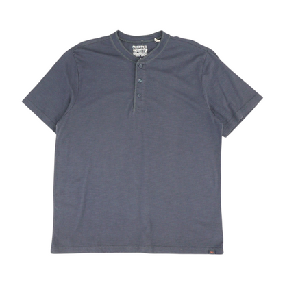 Navy Solid Henley T-Shirt