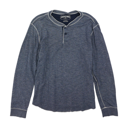 Navy Solid Henley T-Shirt