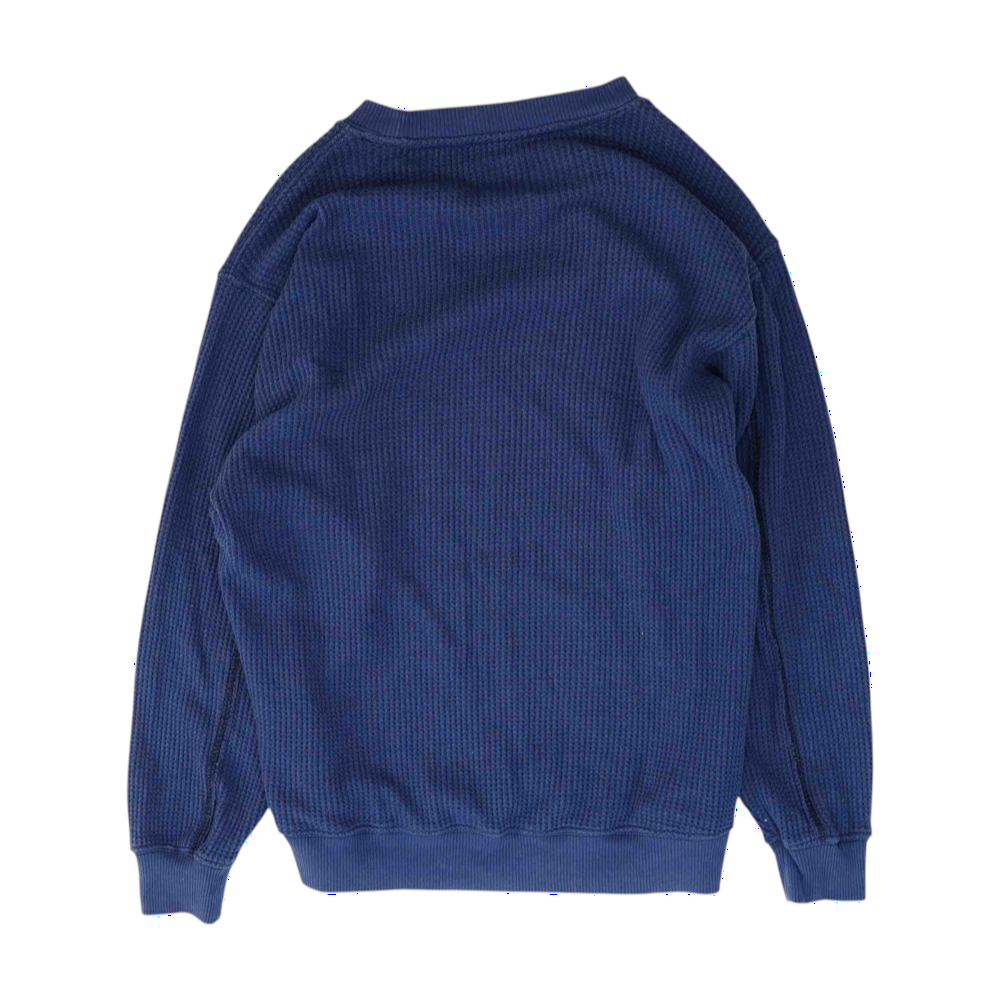 Blue Solid Sweatshirt Pullover