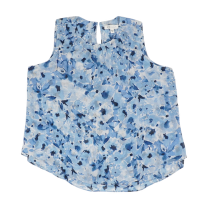 Cristina B Blue Floral Blouse – Image 1