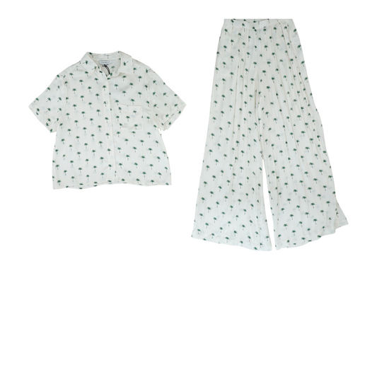 Ivory Tropical Pajama Set