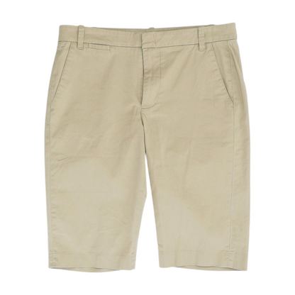 Khaki Solid Chino Shorts